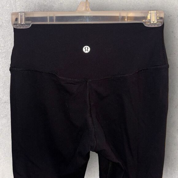 Lululemon Black Full Length Leggings- Size 6 - Picture 3 of 4